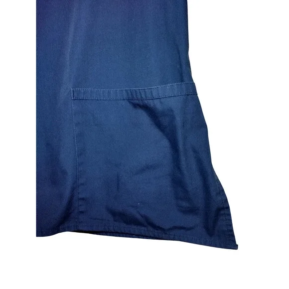 Wonder Wink Origins Brown V-Neck Scrub Top Navy Blue Size Large - Image 6