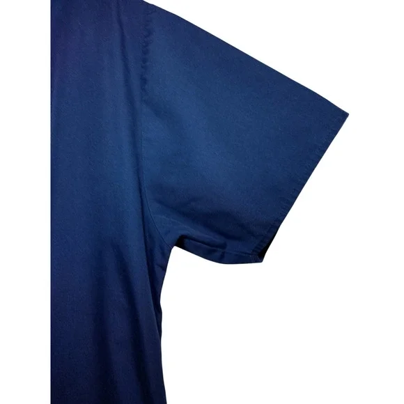 Wonder Wink Origins Brown V-Neck Scrub Top Navy Blue Size Large - Image 5