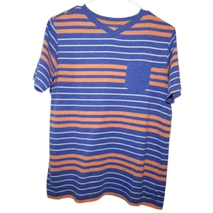 Arizona Jean Co. Men Pullover V-neck Short Sleeve Stripes T-Shirt XX-Large
