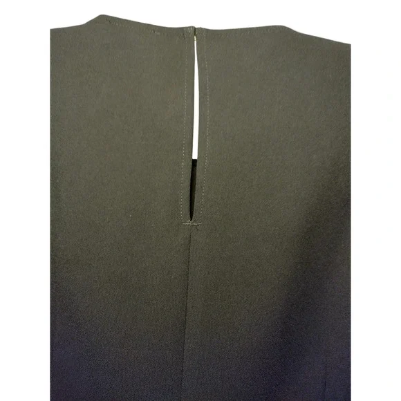 Ann Taylor Women Cascading Ruffle Short sleeve Blouse Black Size Small - Image 11