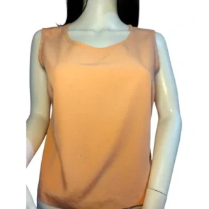 Draper's & Damon's Women Scoop Neck Tank Top Orange Size 10P