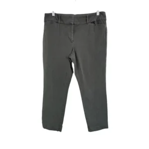 Ann Taylor Loft Outlet Women Mid-waist Cropped Pants Gray Sz 12