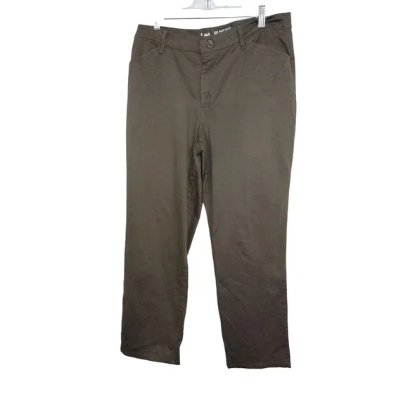 Lee Mens All Day Pant Straight Leg Relaxed Fit Pants Tan Size 14