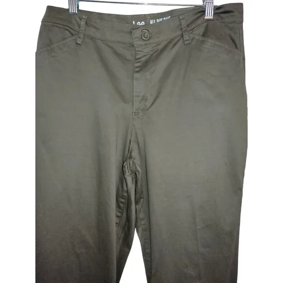 Lee Mens All Day Pant Straight Leg Relaxed Fit Pants Tan Size 14 - Image 2