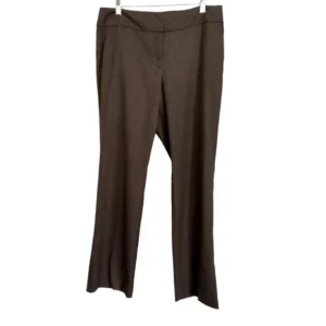 Ann Taylor Womens Curvy Mid-rise Trouser Pants Brown Size 8P