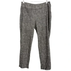 Jasmine & Juliana Womens Mid-rise Flat Front Trouser Pants Black White Size 10