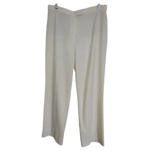 Sag Harbor Womens Mid-rise Front Front Trouser Pants White Size 12