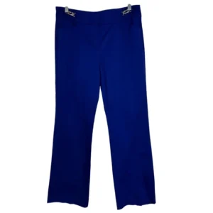 7th Avenue Design Studio New York & Company Womens Mid-rise Trouser Pants Blue 8