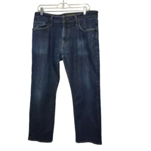 Mavi Mens Zach Straight Leg Jeans Pockets Classic Fit Denim Dark Wash Size