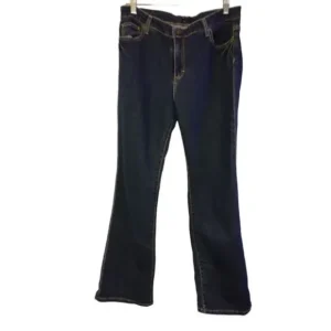 Canyon River Blues Women Straight Leg Jeans 5 Pockets Dark Wash Blue Size 10