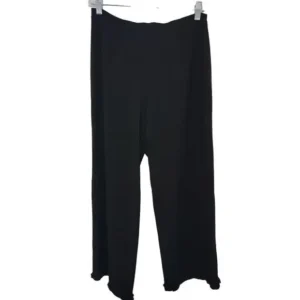 J. Jill Womens High Rise Pants Elastic Waist Ruffle Hem Stretch Purple Small