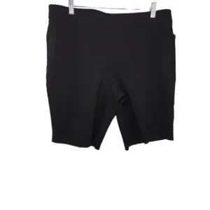 Time and Tru Kids Pull On Shorts Straight Leg Flat Front Pockets Black Large