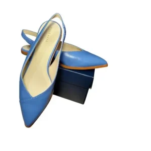 Cole Haan Womens Low Heels Leather Banquet Party Sandals Pumps Blue Size 10.5
