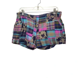 Old Navy Womens Regular fit Mid waist/rise Multicolor Plaid Patch Shorts Size 10
