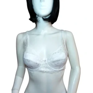 Womens Full Lace Push Up Bra Lift Support Underwire Brassiere White Size XS