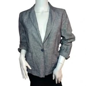 Gap Women Long Sleeve One Button Formal Wear Blazer Gray Size 10