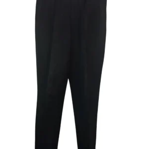 Peak best Womens High rise/waist Pleated Slacks Pants Black