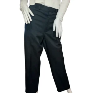 St. Michael From Marks & Spencer Dress Pants Flat Front Black Mens Size 32X33