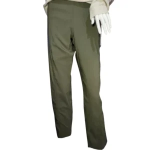 Zac & Rachel Ankle Pants Straight Leg Flat Front Trousers Green Womens Size 12