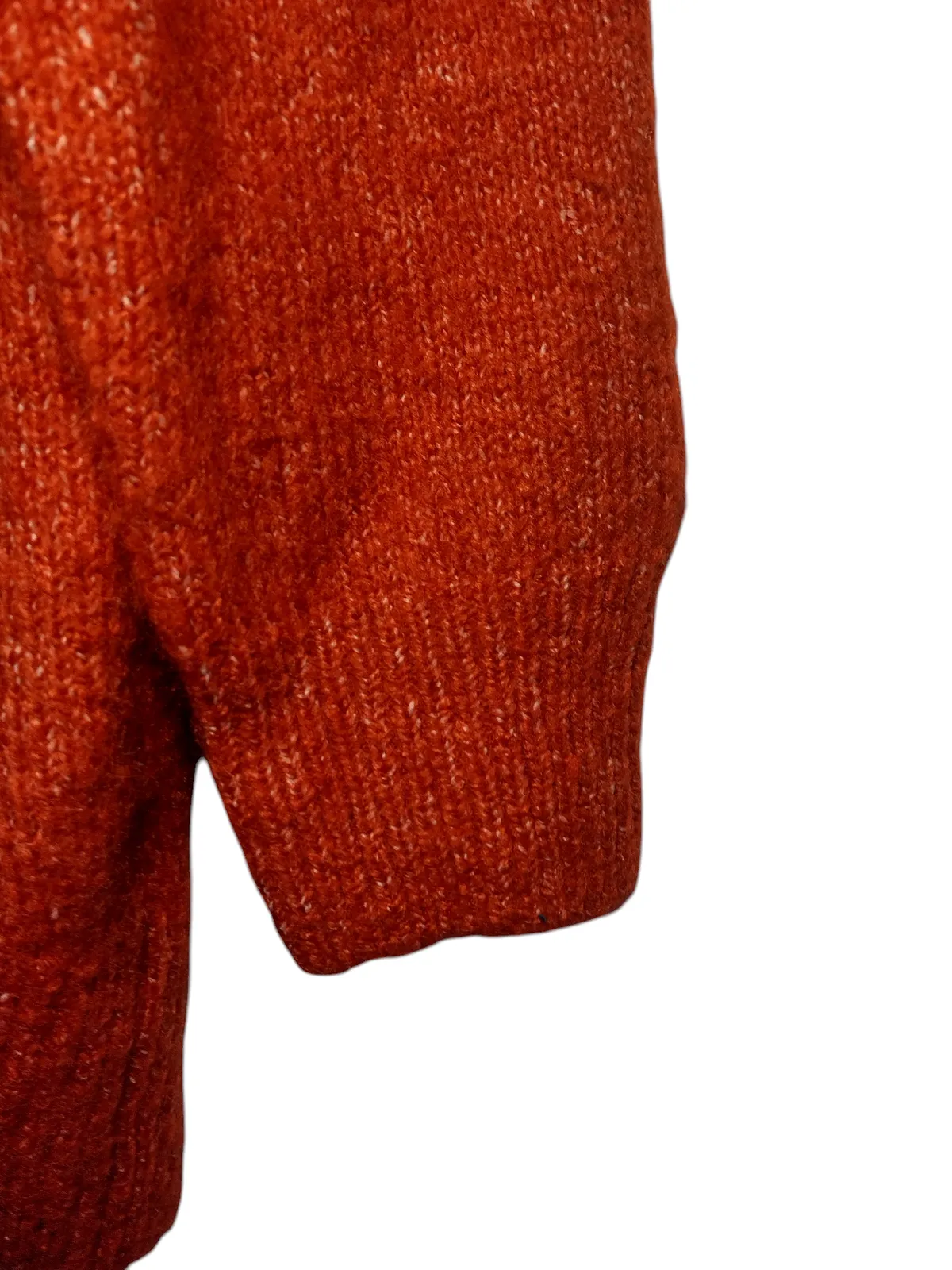 Old Navy Sweater Long Sleeves Pullover Crew Neck Knit Orange Womens Size MP - Image 8