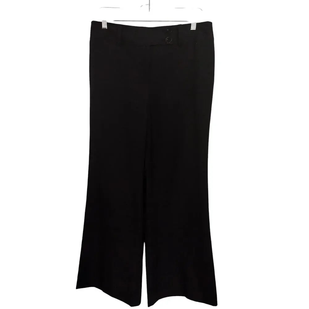 Ann Taylor Dress Pants Traditional Fit Bootcut Pinstriped Smoke Gray Womens 10P - Image 8