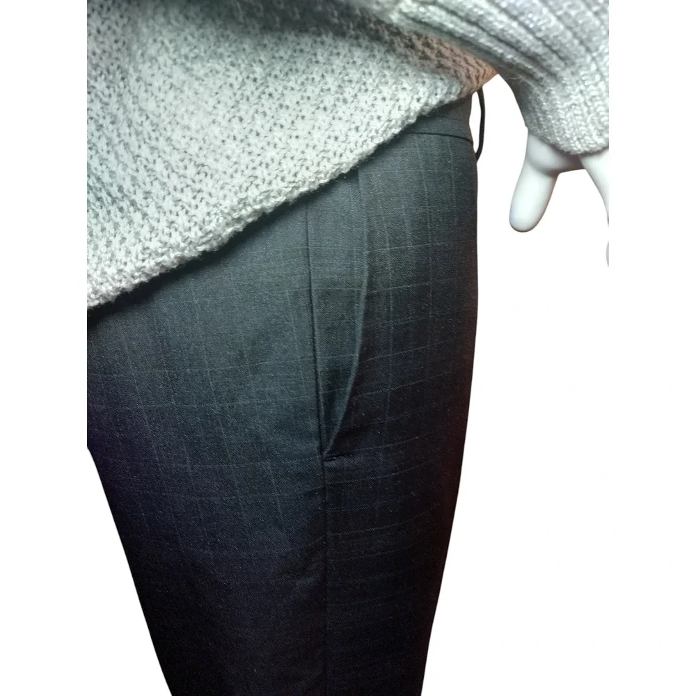 Ann Taylor Dress Pants Traditional Fit Bootcut Pinstriped Smoke Gray Womens 10P - Image 11