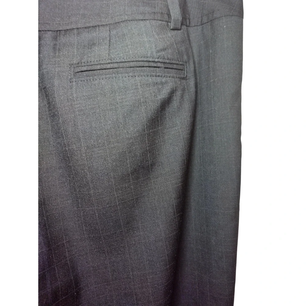 Ann Taylor Dress Pants Traditional Fit Bootcut Pinstriped Smoke Gray Womens 10P - Image 4