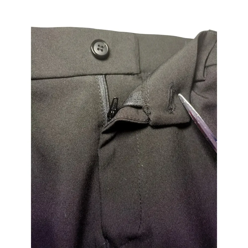 Unbranded Dress Pants Straight Leg Flat Front Trousers Black Womens Size 12R - Image 2