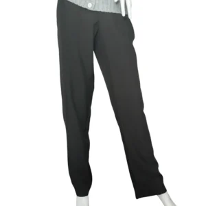 Unbranded Dress Pants Straight Leg Flat Front Trousers Black Womens Size 12R