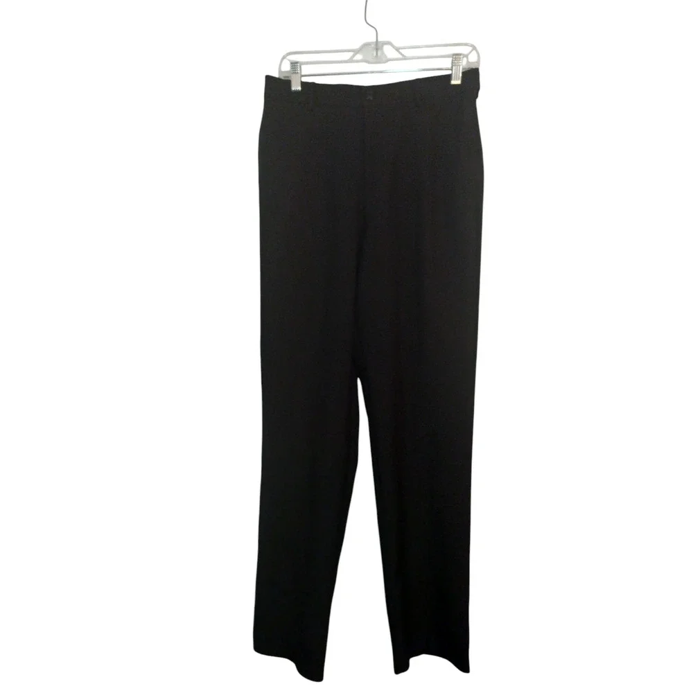 Unbranded Dress Pants Straight Leg Flat Front Trousers Black Womens Size 12R - Image 7