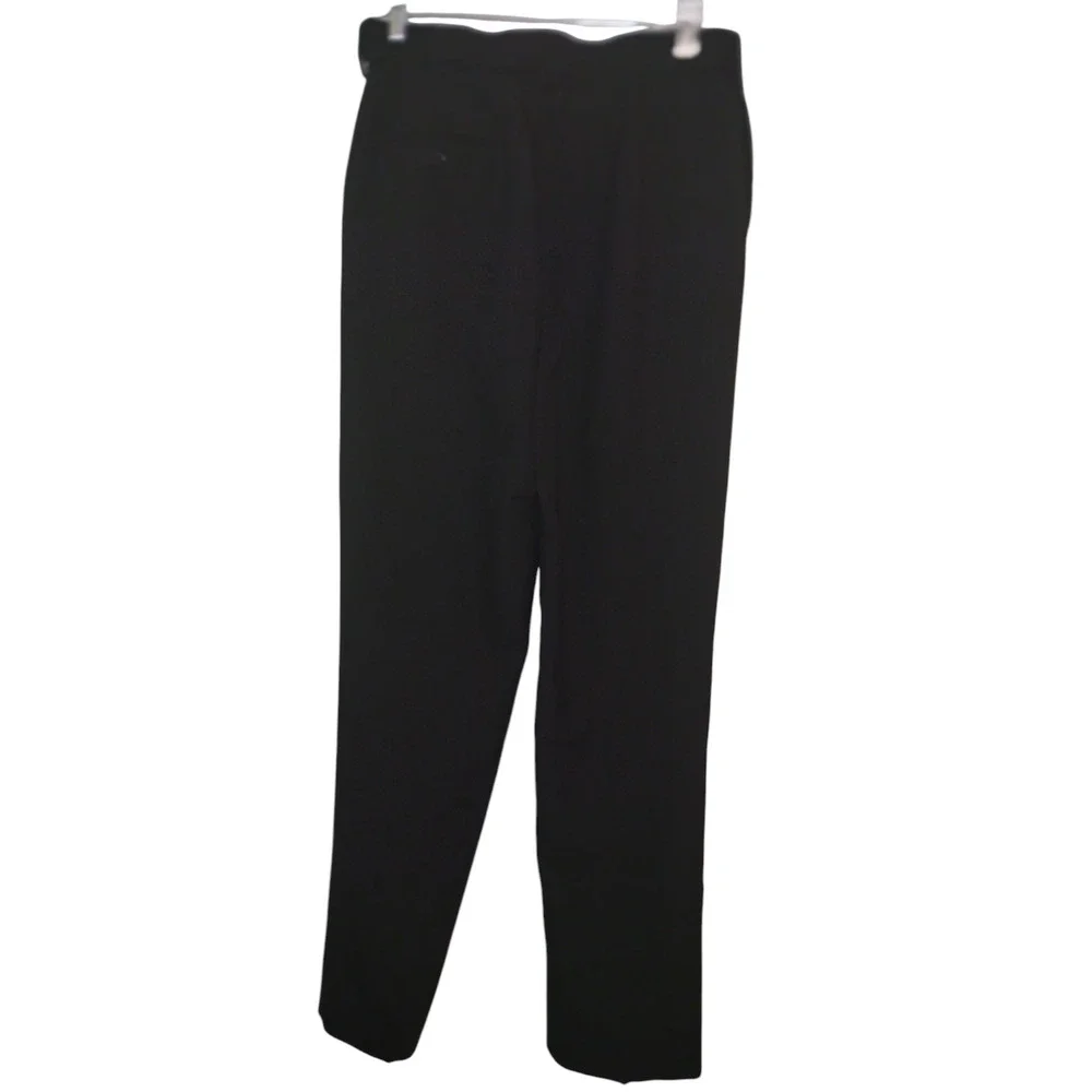 Unbranded Dress Pants Straight Leg Flat Front Trousers Black Womens Size 12R - Image 6