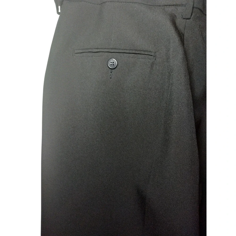 Unbranded Dress Pants Straight Leg Flat Front Trousers Black Womens Size 12R - Image 3
