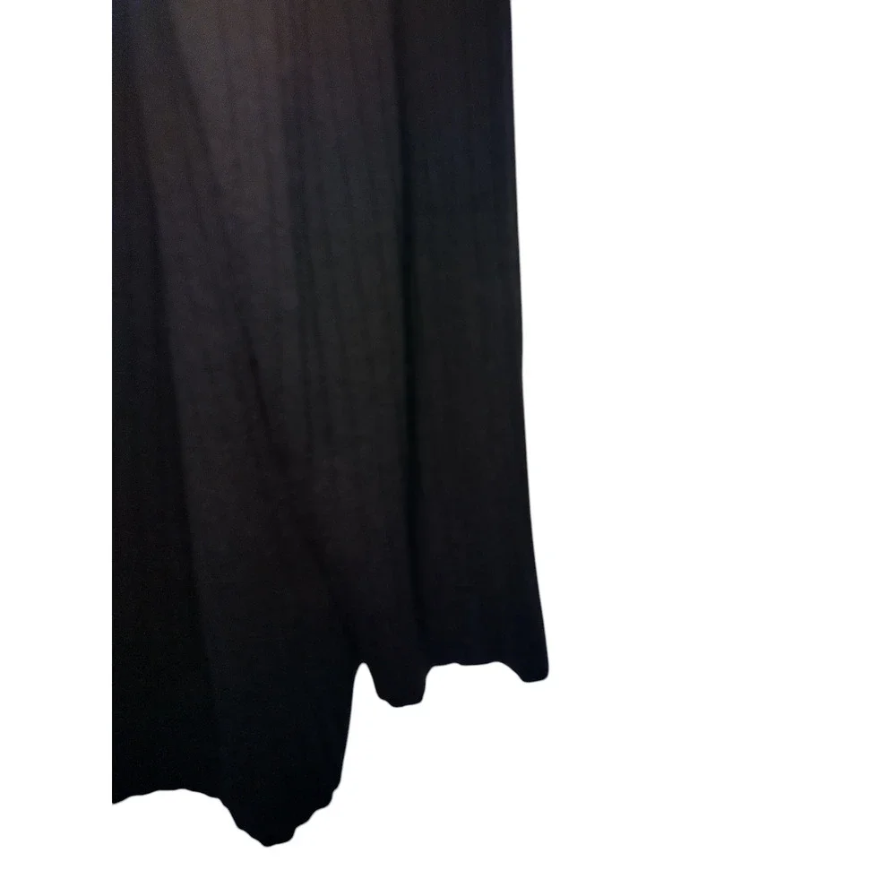 August Max Woman Cardigan Sweater Rib Knit Long Sleeve Black Womens Size 2X - Image 3