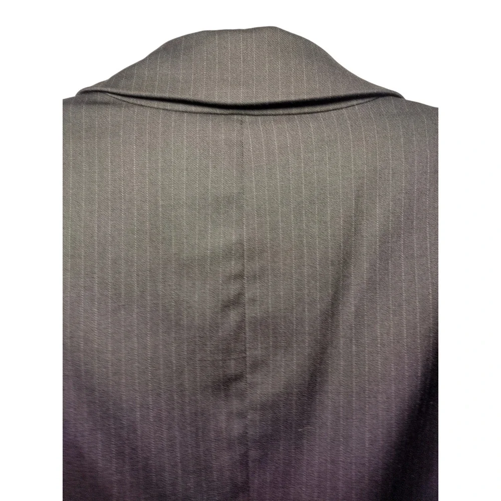 Ann Taylor Womens Long Sleeves Double Breasted Blazer Jacket Gray Size 6 - Image 3
