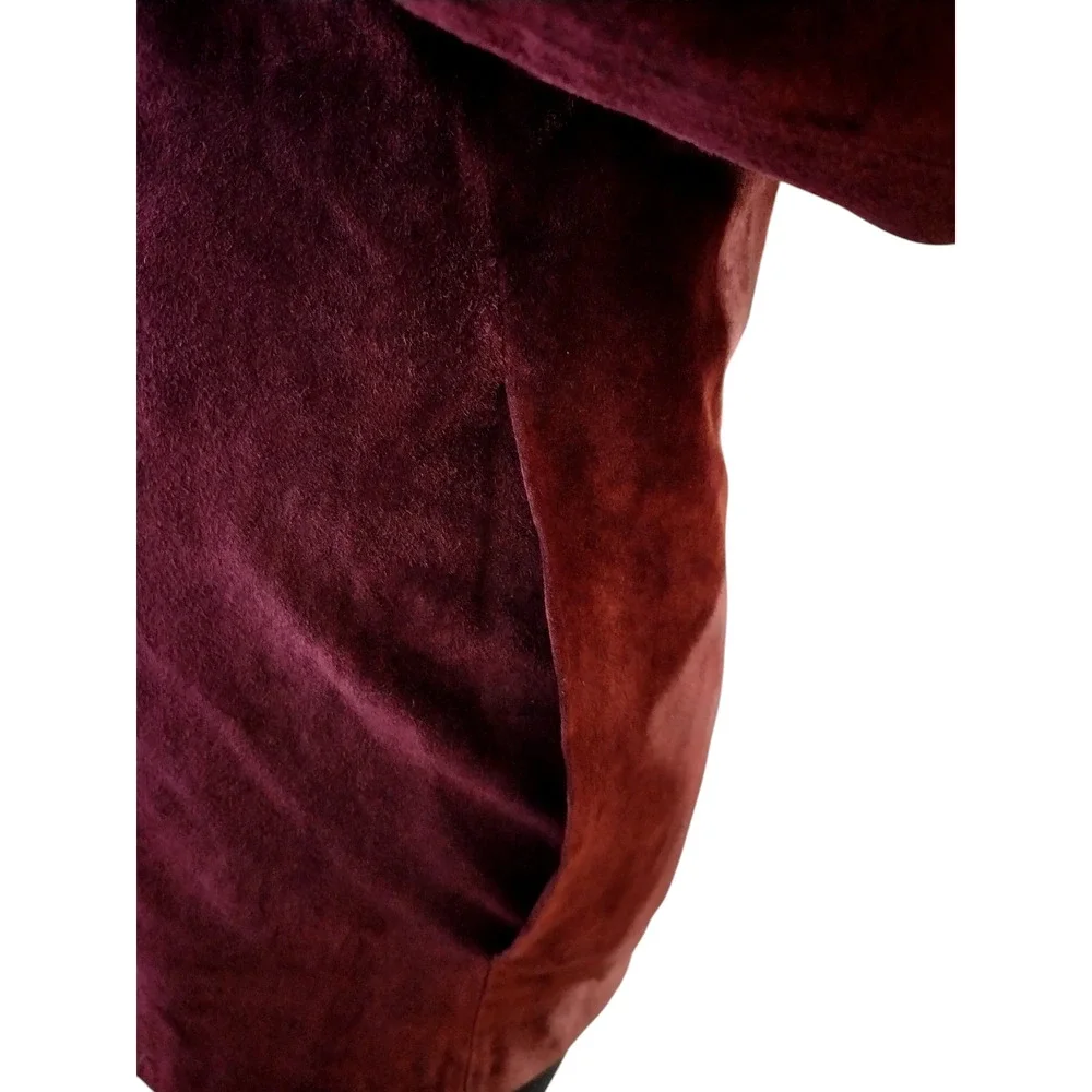 Bernardo Womens Long Sleeve Basic Button Down Blazer Reddish Brown Size Medium - Image 10