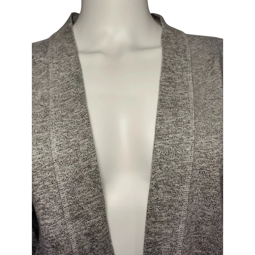 Divided by H&M Womens Light Heather Gray Open Front Cardigan Long Sleeve Sweater Medium - Image 2
