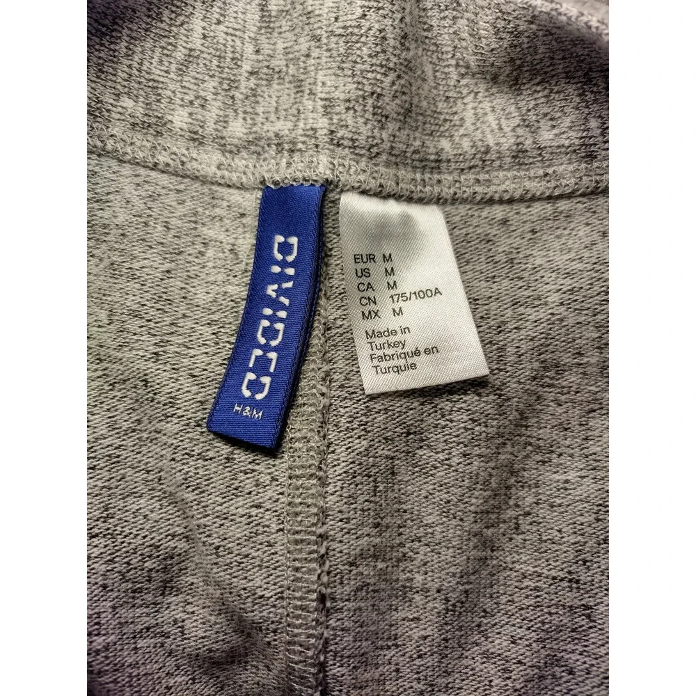 Divided by H&M Womens Light Heather Gray Open Front Cardigan Long Sleeve Sweater Medium - Image 8
