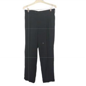 JF J ferrar Womens Modern Fit Formal Pleated Straight Leg Slacks Pants Black
