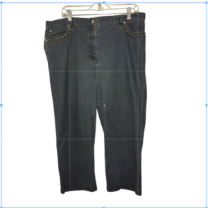 Womens Mid-waist Dark Denim Casual wear Straight Leg Jeans