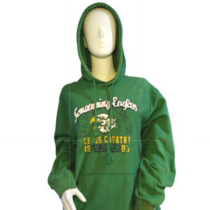 Cross Country Hoodie Unisex Green Screaming Eagles 80s High School Sweatshirt Small